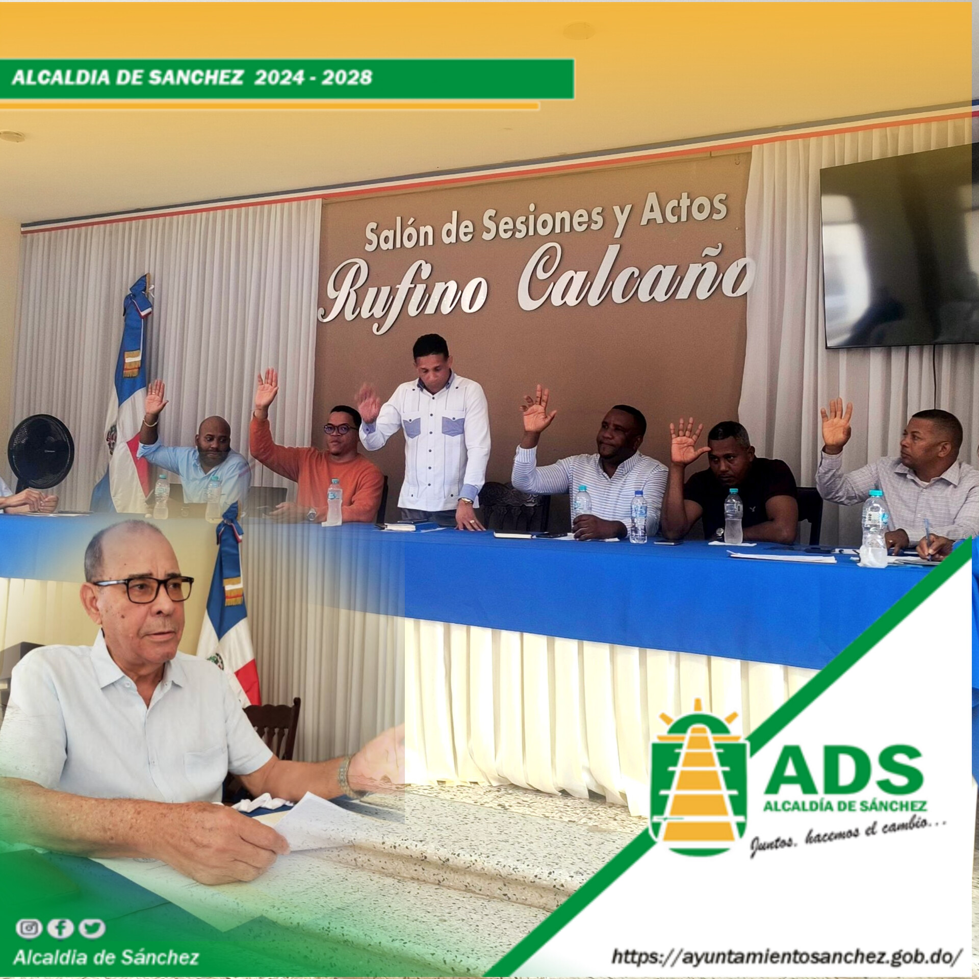 Alcaldía de Sánchez realiza primera sesión ordinaria del período 2026-2027 y presenta avances de obras municipales.